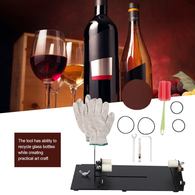 Cortador de Botellas de Vidrio de Corte de Vinos Fáciles de Usar, Cortador de Botellas Duradero Estable, Bricolaje para Cear Artesanías de Arte Prácticas