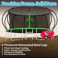 thumbnail image 6 of WOWLAND Trampoline 16FT for Kids and Adults, 1500LBS Capacity Heavy Duty Trampoline Outdoor with Enclosure Net and Basketball Hoop, Recreational Backyard Trampoline, Easy Assembly, Birthday Gift, 6 of 9