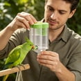 thumbnail image 4 of Automatic Bird Water Dispenser Flower Shaped Transparent Parrot Water Feeder Bottle Floating No Spill Cage Mount Bird Waterer Cage Accessories for Budgie Lovebird Conure Small Birds, 4 of 4