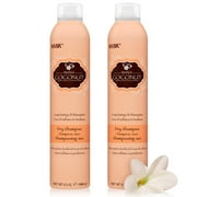 HASK Coconut Monoi Nourishing Dry Shampoo Kits for all hair types, aluminum free, no sulfates, parabens, phthalates, gluten or artificial colors (6.5oz-Qty2)