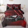 thumbnail image 1 of YST Race Car Bedding Set King, Speed Sports Car 7 Pieces Bed In A Bag, Red Black, 1 of 5