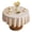 Beige_120, variant on Spill Dining Table Cover Jacquards Embroidery Tassels Edges Wipeable Polyester for Family Gatherings