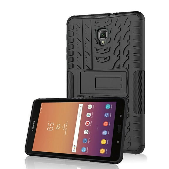 Mignova Samsung Galaxy Tab A 8.0 inch SM-T380 / T385 Case ,Samsung Tab A2 S 2017 Case Heavy Duty Armor Hard Back Case Cover with Kickstand Case Cover(Black)