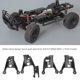 thumbnail image 3 of Torres de Amortiguadores de Choque RC, CNC Mecanizado 4pcs Black Portable RC Accesorio Exquisito para SCX10 II 90046 90047 1/10 RC CASTADOR, 3 of 7