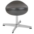 thumbnail image 2 of Gray LeatherSoft Saddle Ottoman Footrest, 2 of 3