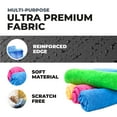 thumbnail image 4 of Turkish Microfiber Cleaning Cloth of 4 Colors | 20% Polyamide for Elevated Liquid Suction | Must Have Drying Supply for Kitchen and Home Accessories | Rags with Reinforced Edges, Pack of 50, 4 of 6
