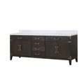thumbnail image 3 of Laurel 84 in W x 22 in D Brown Oak Double Bath Vanity and Carrara Marble Top, 3 of 3