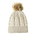 thumbnail image 1 of Thermal Beanie Hat Stay Warm Stylish Parent-Child Autumn Winter Cold-proof Fine Workmanship Hat for Cold Weather, 1 of 10