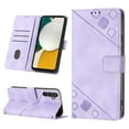 thumbnail image 1 of Compatible with Samsung Galaxy A34 5G Classic Embossed PU Leather Case with Card Holder Shockproof Cover, 1 of 5