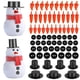 thumbnail image 1 of 320pcs Christmas DIY Snowman Ornament Set Snowman Nose Buttons Mini Black Hats, 1 of 4