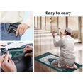 thumbnail image 4 of Abiyou 2 Pieces Muslim Prayer Mat - Polyester Portable Travel Rug With Compass for Ramadan (Black, Green), 4 of 6