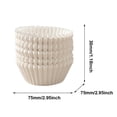 thumbnail image 3 of 100 Uds vasos de papel para pastelitos Mini moldes para pasteles a prueba de grasa accesorios de cocina para hornear, 3 of 7