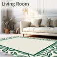 thumbnail image 2 of ODIKA 8' x 10' Machine Washable Non-Slip Area Rug, Botanical leaf High Traffic Rug, Green, 573722, 2 of 7