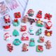 thumbnail image 2 of 10 Uds. Nuevo Mini Kawaii serie navideña muñeco de nieve resina parte posterior plana álbum de recortes joyería Diy accesorios de horquilla decorar artesanía, 2 of 4