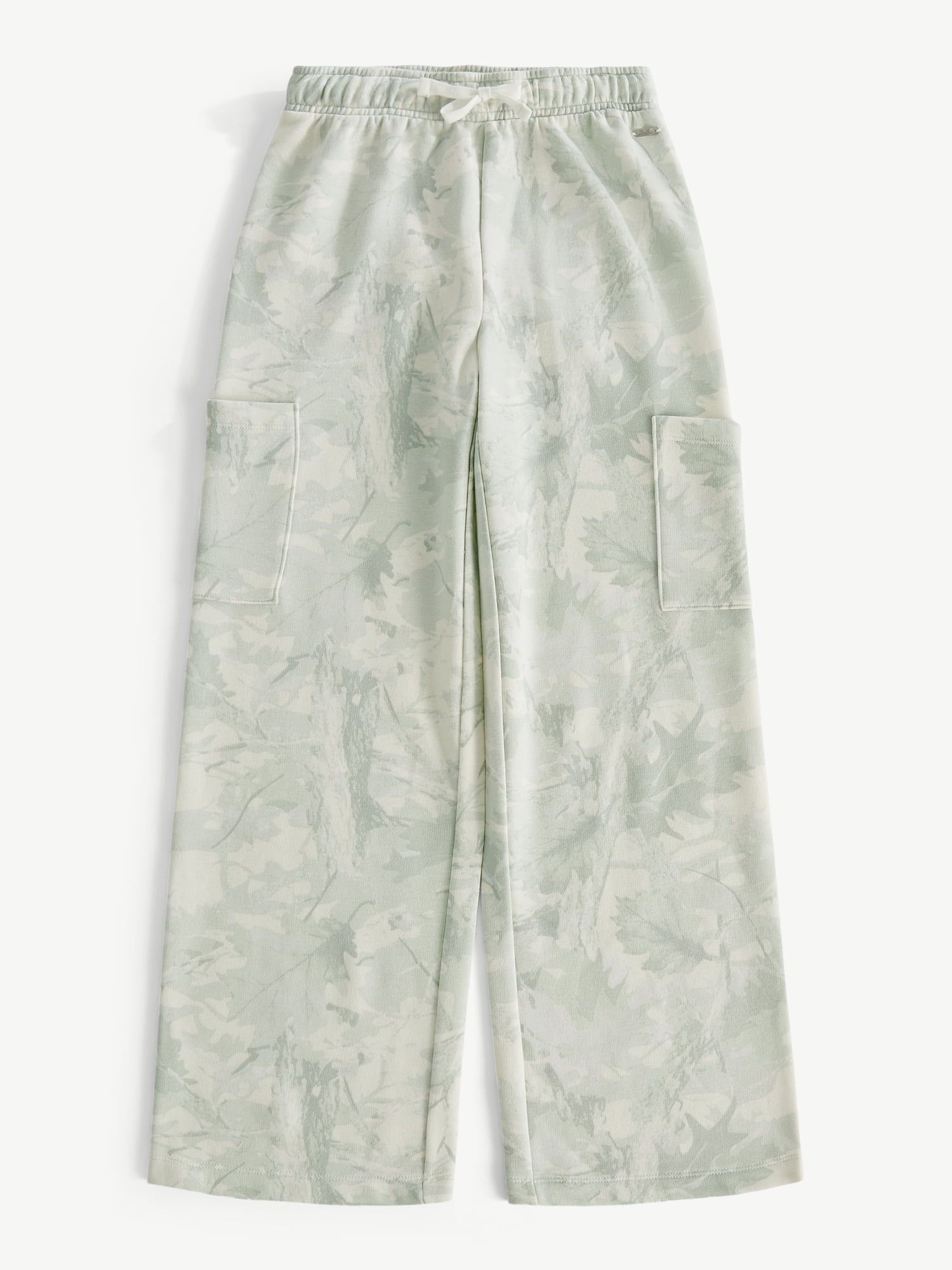 Justice Girls Fleece Cargo Wide Leg Pants, Sizes XS - XLP