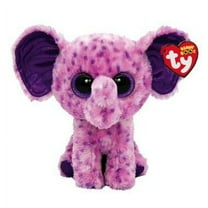 Ty Beanie Boos Eva the Elephant Glitter Eyes 6" Plush NEW