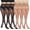 3*black,3*natural, variant on 6 Pairs Pantyhose for Women 20 Denier High Waist Sheer Tights