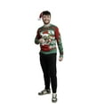 thumbnail image 5 of Jollidays Men's Sloth Santa Ugly Christmas Sweater with Drink Pocket, Sizes S-2XL, 5 of 6
