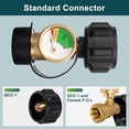 thumbnail image 4 of ARCADORA Jauge de Réservoir de Propane Adaptateur en Laiton QCC1 Interface Type1 pour Réservoir de 5-40 Lb Barbecue Gril VR Chauffage de Patio Réchaud de Camping, 4 of 11