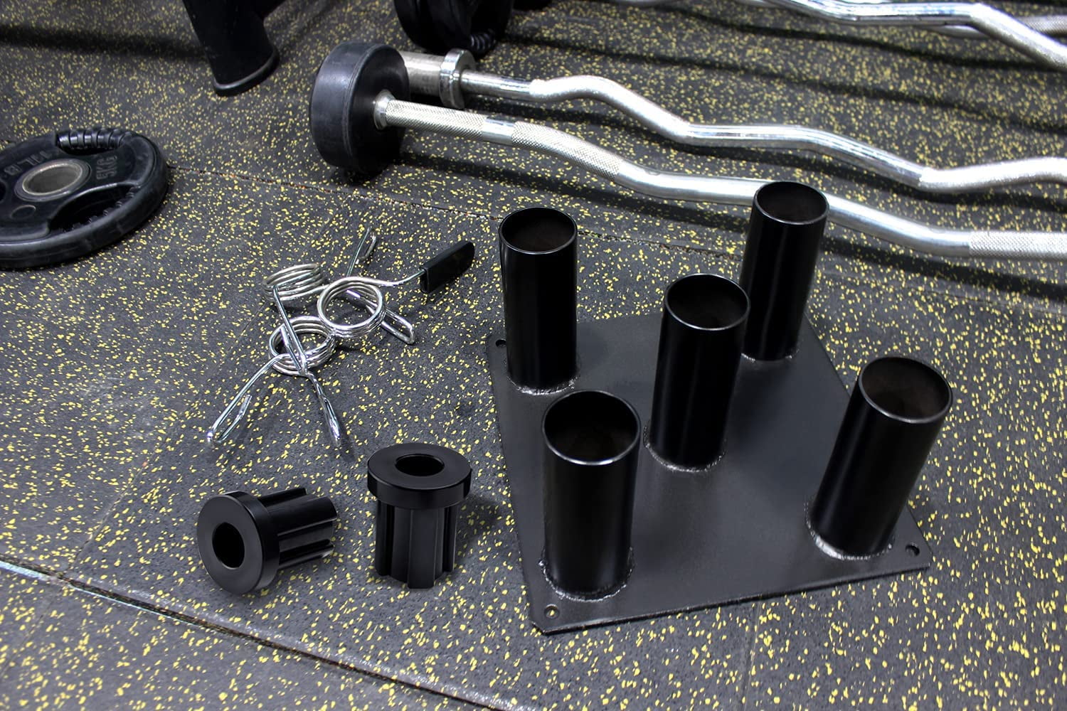 Barbell Storage Holder for   Trap Bars - Heavy Duty Floor Stand