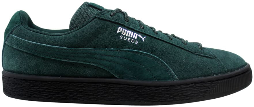 puma suede green and black