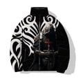 thumbnail image 2 of Abrigos de invierno para hombre Chaquetas cómodas y cálidas para hombre Abrigo de invierno moderno y versátil con estampado de guerrero medieval para hombre, 2 of 5