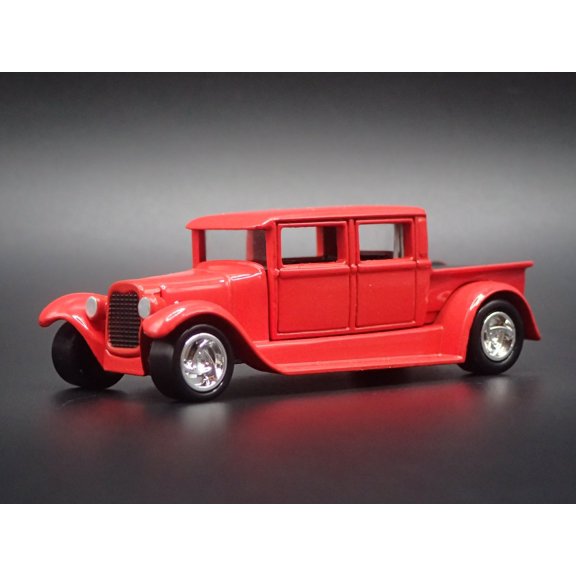 Open Box 1929 29 FORD CREW CAB PICKUP TRUCK RED 1:64 SCALE DIORAMA DIECAST MODEL CAR