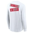 thumbnail image 3 of Men's Nike White Ohio State Buckeyes Two-Hit Classic Location Long Sleeve T-Shirt, 3 of 3