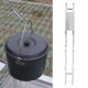 thumbnail image 2 of Pinzas para parrilla a prueba de escaldaduras y tenedor para tapa de olla para aventuras de campamento al aire libre Herramientas para barbacoa de acero inoxidable, 2 of 8