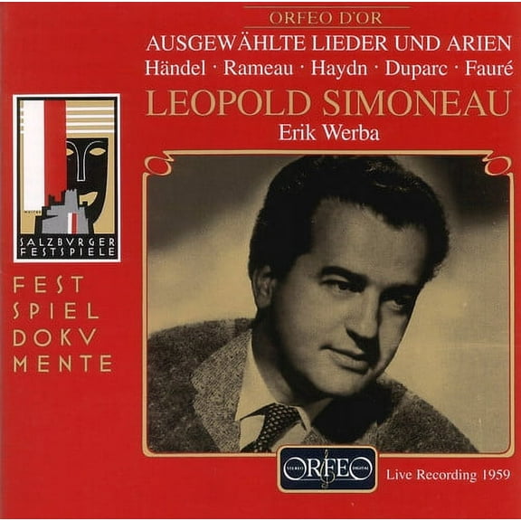L Opold Simoneau - Songs: Salzburger Liederabend - Music & Performance - CD