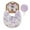 Purple, variant on OAVQHLG3B Baby Girls Plaid Print Bibs Set Cute Linen Cotton Double Sided Saliva Headband Set 1 Bib Wipe 2 Bow Tiara