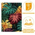 Colorful Tropical Leaves House Flag Double Sided Vertical 28X40 Inch