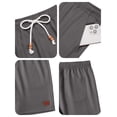 thumbnail image 5 of COOFANDY Men's Drawstring Shorts with Elastic Waistband Classic Loose Fit Flat Front Shorts, 5 of 6