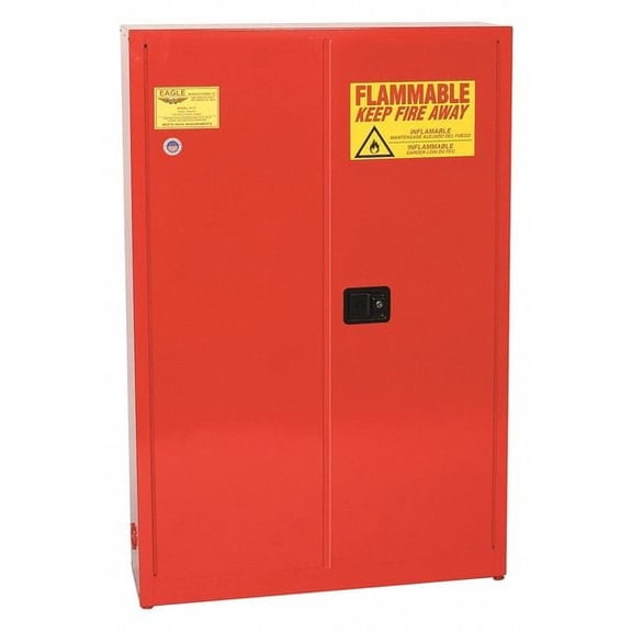 Eagle Mfg Flammable Liquid Safety Cabinet,Red PI77X