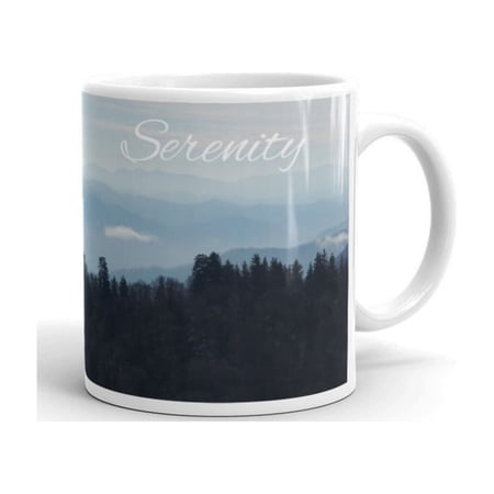 Peaceful Coffee Mug Mountains Tennessee Gatlinburg uvenir Memory Vation Tea Cup Hohocolate up Mug Ceramic oz or oz.