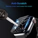 thumbnail image 5 of Kuymtek 3 protectores de pantalla para Apple Watch SE 1 2 3 película protectora de vidrio (40 mm), 5 of 9