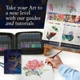 thumbnail image 3 of Castle Art Supplies Gold Standard 120 Coloring Pencils Set with Extras Oil-based Colored Cores Stay Sharper, Tougher Against Breakage | For Adult Artists, Colorists | In Zipper Case, 3 of 6