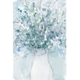 thumbnail image 2 of Dixon, Samuel 11x14 White Modern Wood Framed Museum Art Print Titled - Powder Blue Arrangement in Vase I, 2 of 4