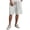 White, variant on BUWTTED Shorts for Men Big And Tall Casual Lightweight Elastic Waist Soft Athletic Summer Walking Comfortable Shorts 5XL