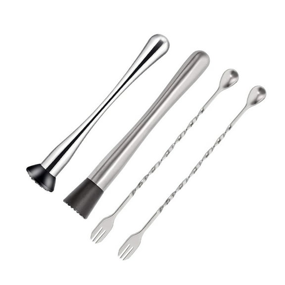 Kitchen-Assistant! Clearance！Yshop Tool And Spoon Steel Bar Stainless Mixing 4PC Muddler Set Home Cocktail Kitchen，Dining & Bar Wine Bottle Covers