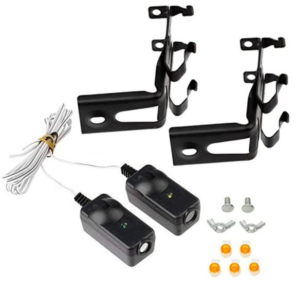 Leyeet 41A5034 Garage Door Sensors Kit with 2 Mounting Brackets Replacement Saftey Sensors Compatible with Liftmaster/Sears/Chamberlain/Craftsman Garage Door Operators Made After 1997 (1 Door Set)