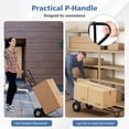 thumbnail image 6 of P-Handle Hand Truck with Foldable Load Plate for Warehouse Garage, 6 of 10