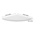 thumbnail image 2 of OUNONA 3pcs Small Corner Shelves Artificial -saving for Renters White Triangle Laundry Room, 2 of 8