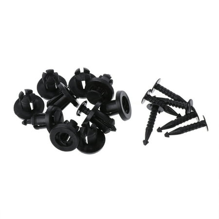 

JUNTEX 10 Pcs Car Bumper Fastener Trim Clip Rivets For Renault Clio Laguna Megane Espac