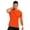 Orange, variant on vastwit Men's Rash Guard Swim Shirt Short Sleeve Shirt Athletic Workout Quick Dry Ice-Silk T-Shirt Fluorescent Green 7XL
