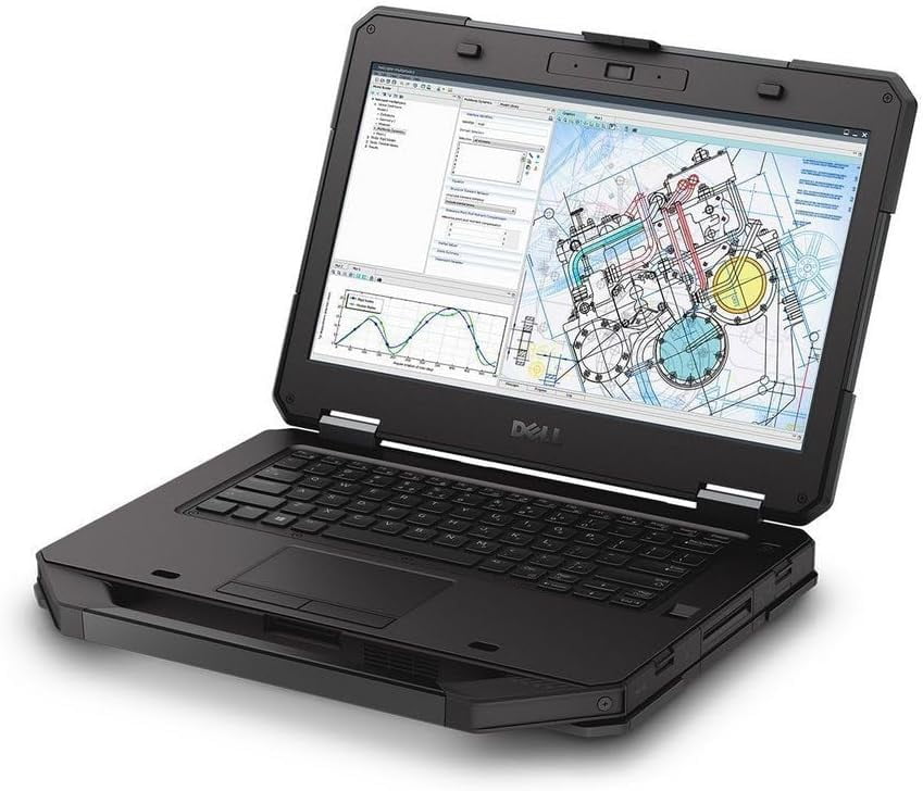 Dell Latitude 5414 Rugged | 14" 1280 x 720 FHD | Core i5 - 6300U - 256GB SSD Hard Drive - 8GB RAM | 4 cores @ 2.1 GHz Win 10 Black