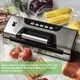 thumbnail image 2 of Precision Vacuum Sealer, 90Kpa Food Saver Vacuum Sealer Machine, 10-in-1 Functions, Easy-lock Handle, Double Pump Vacuum Sealer Machine with Bags Storage, Built-in Cutter, Stainless Steel, 2 of 9