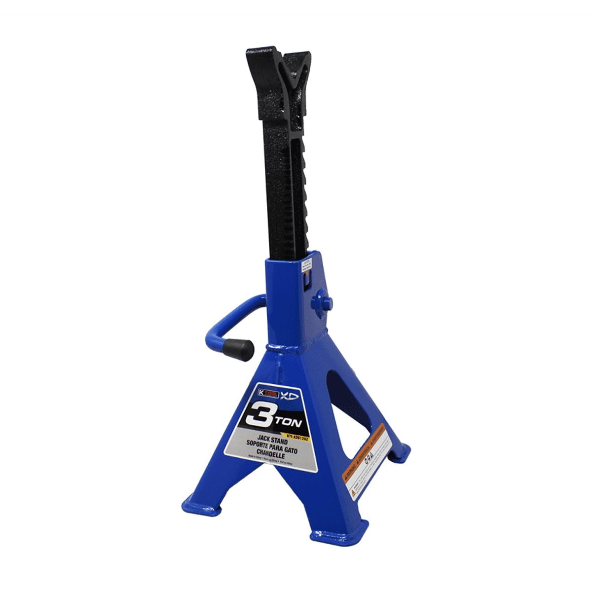 K-Tool KTIXD61202 3 Ton Jack Stands Pair, Height Ranges 11 2/5" to 16 7/10"