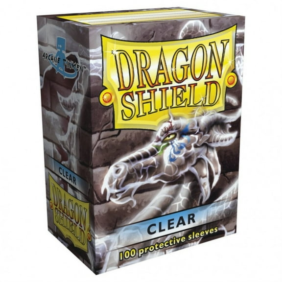 Dragon Shield 100CT Standard Size Deck Protector Classic Sleeves - Clear