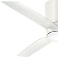 thumbnail image 3 of Ceiling Fan With Light Kit 8.75 Inches Tall By 48 Inches Wide-Flat White Finish-White Blade Color Minka Aire Fans F671l-Whf, 3 of 3